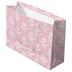 Damask Print Large Gift Bag Große Geschenktüte