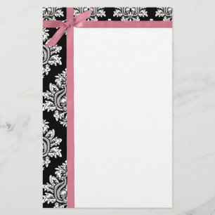 Damask & Ribbon Stationierung Briefpapier