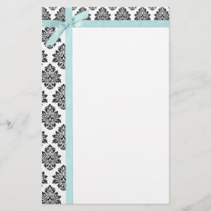 Damask & Ribbon Stationierung Briefpapier