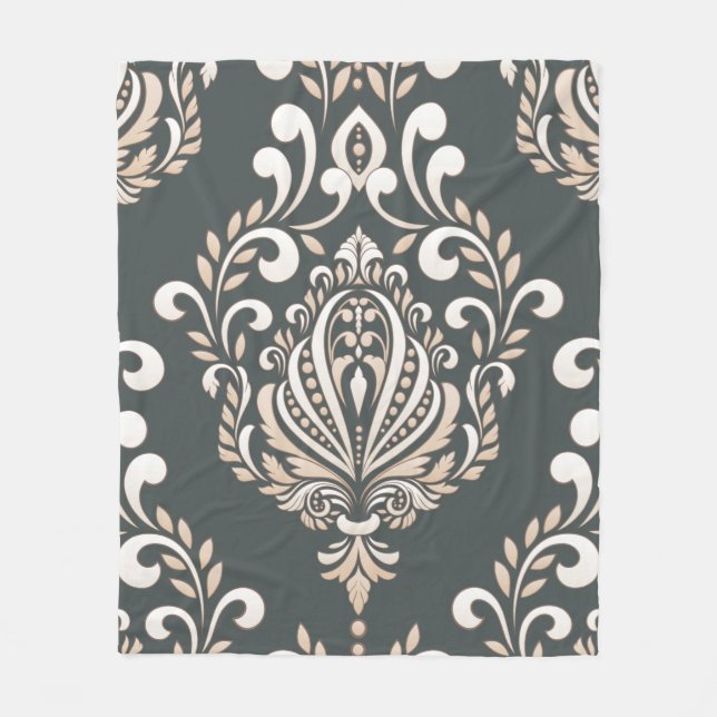 Damask Royal Fleece Blanket (Vorderseite)