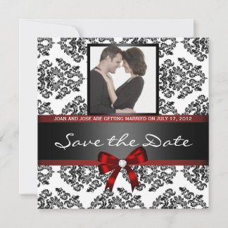 Damask Save the Date Foto