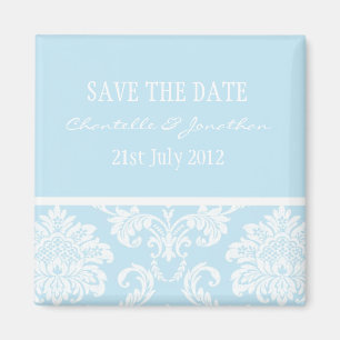 Damask Save the Date Magnet