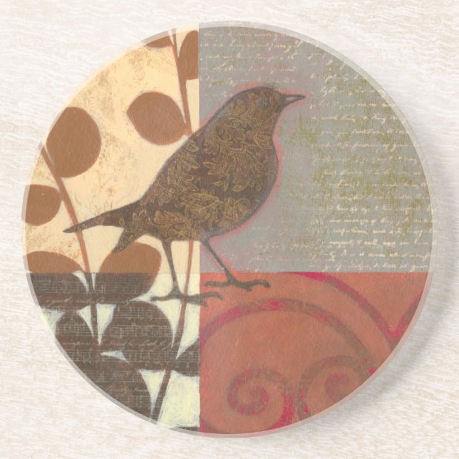 Damask Sparrow Untersetzer (Vorne)