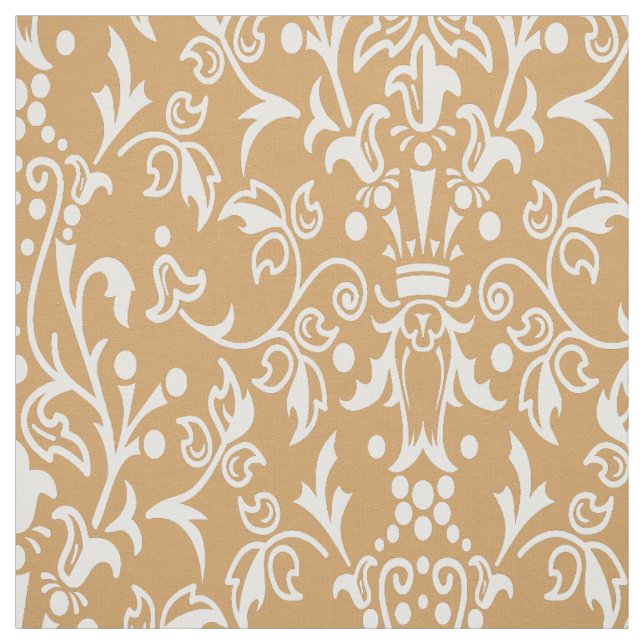 Damask Tan Stoff (Muster)