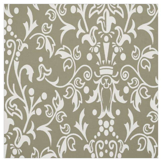 Damask Taupe Stoff (Muster)