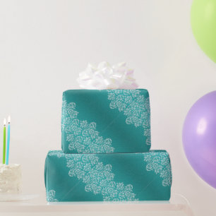 Damask Türkis Wedding Paper Geschenkpapier