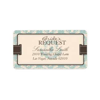 Damask Tweete Adressetikett
