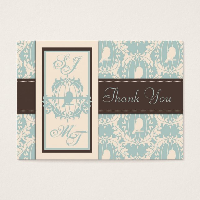 Damask Tweete TY Notecard (Vorderseite)