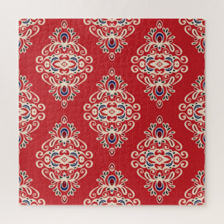 Damask Vintag: Nahtloses Muster Geblüht.