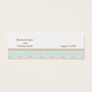Damask Wallpaper Floral Mariage Website Card