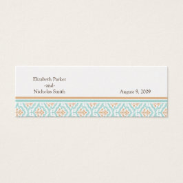 Damask Wallpaper Floral Wedding Website Card