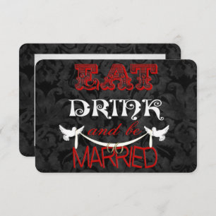 Damask Wedding UAWG Einladung