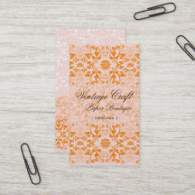 Damask-Wirbel Lace Sorbet Custom-Visitenkarte