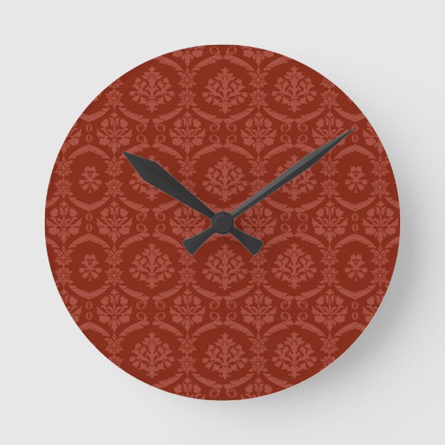 Damaskastapete 3 runde wanduhr (Vorderseite)