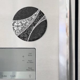 Damasken Muster, Grau Damaske, Damaske Magnet