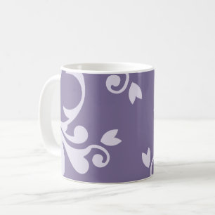 Damasken Muster, Lila Damaske, Damaske Kaffeetasse