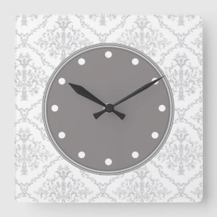 Damaskenmaueruhren Quadratische Wanduhr