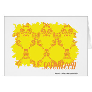 Damassé 2 jaune-orange