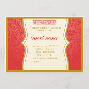 Damassé et invitation dénommé par Indien