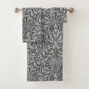 Damassé florale de Nouveau d'art, gris