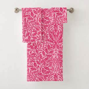 Damassé florale de Nouveau d'art, rose fuchsia