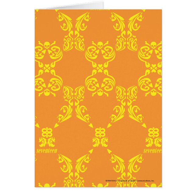 Damassé jaune-orange (Devant)