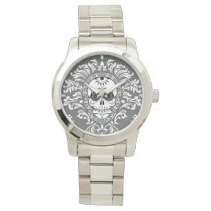 Damassé morte - montre-bracelet chic de crâne de