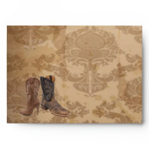 damassé rustique Western Cowboy mariage