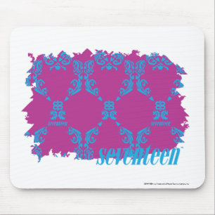 Damast Aqua-Lila 2 Mousepad