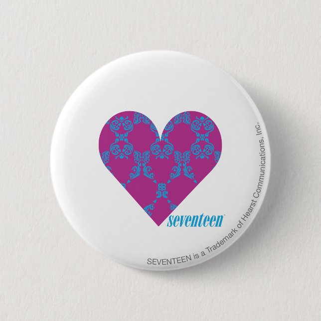 Damast Aqua-Lila 4 Button (Vorderseite)