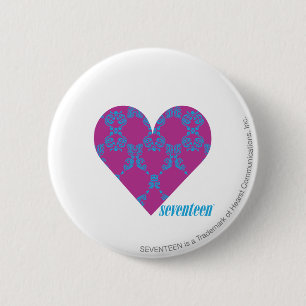 Damast Aqua-Lila 4 Button