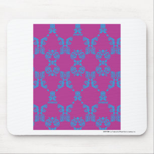 Damast Aqua-Lila Mousepad