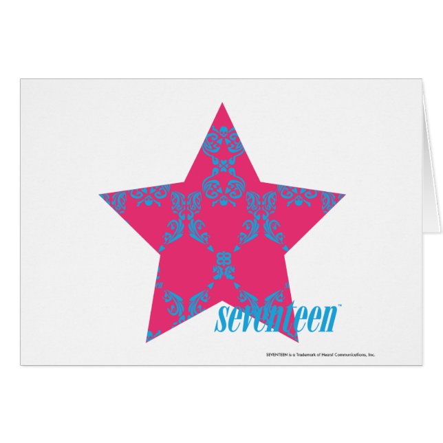 Damast Aqua-Magentarote 2 (Vorderseite (Horizontal))