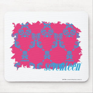 Damast Aqua-Magentarote 3 Mousepad