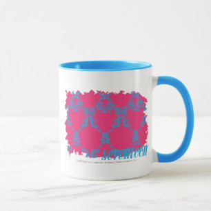 Damast Aqua-Magentarote 3 Tasse