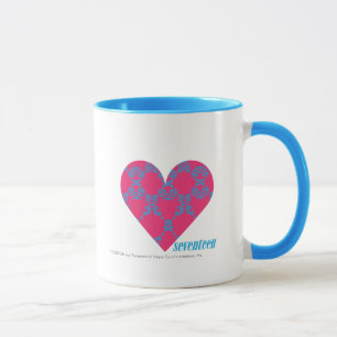 Damast Aqua-Magentarote 4 Tasse