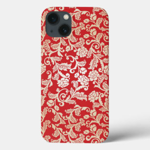 Damast-Blumenhintergrundmuster Case-Mate iPhone Hülle