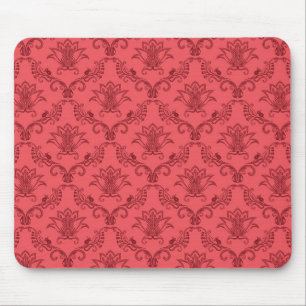 Damast-Blumenmuster Mousepad