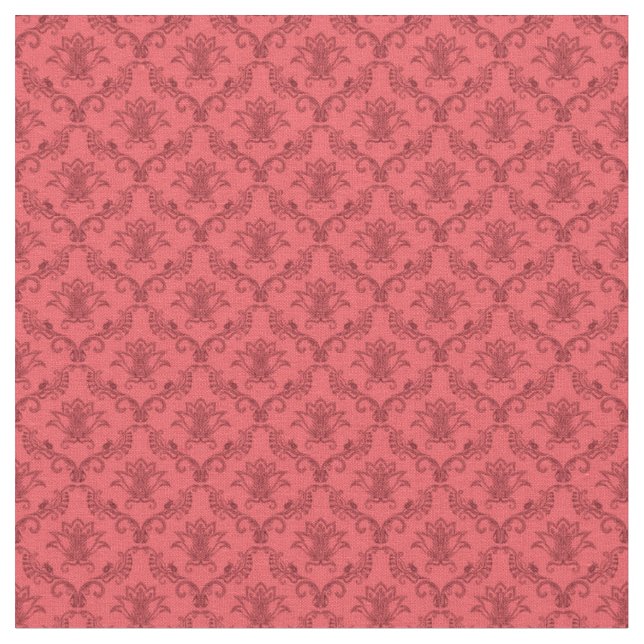 Damast-Blumenmuster Stoff (Nahaufnahme)