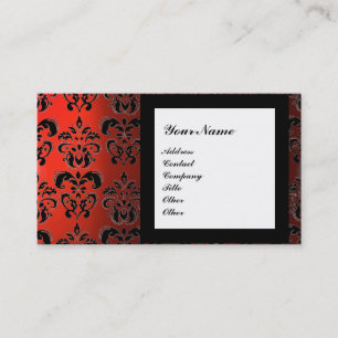 DAMAST-EDELSTEIN-MONOGRAMM, 2 Topase, violett Visitenkarte