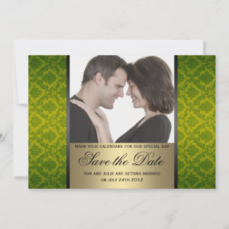 Damast Foto zur Vorabanzeige Save The Date