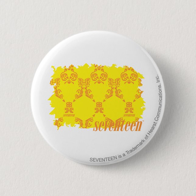 Damast gelb-orangee 2 button (Vorderseite)