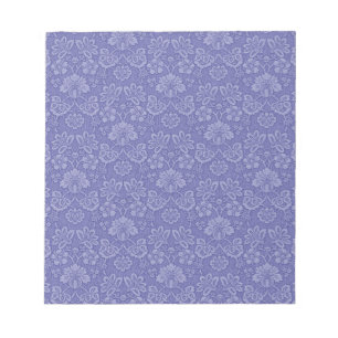 Damast in Blau Notizblock