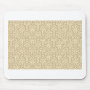 Damast in cremefarben mousepad