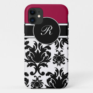 Damast iPhone Fall mit Monogramm Case-Mate iPhone Hülle