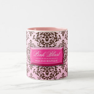 Damast-Kaffee-Tasse der Explosions-311-Pink Zweifarbige Tasse