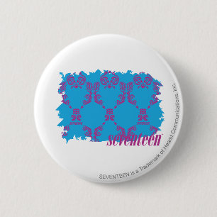 Damast Lila-Aqua 4 Button