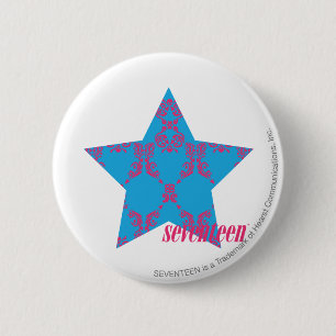 Damast Magentarot-Aqua 2 Button