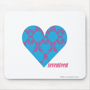 Damast Magentarot-Aqua 3 Mousepad