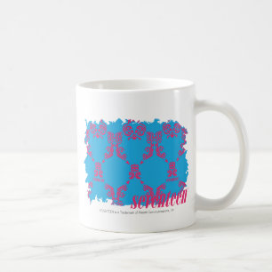 Damast Magentarot-Aqua 4 Kaffeetasse
